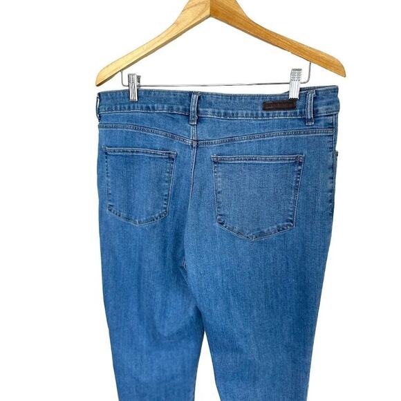 Lees Classic Fit Straight Leg Womens Denim Jeans Size 16 Blue Stretch - Picture 4 of 6